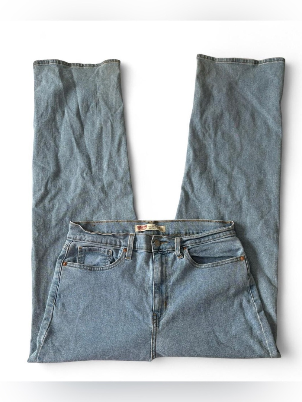 Levi’s high waisted straight leg jeans